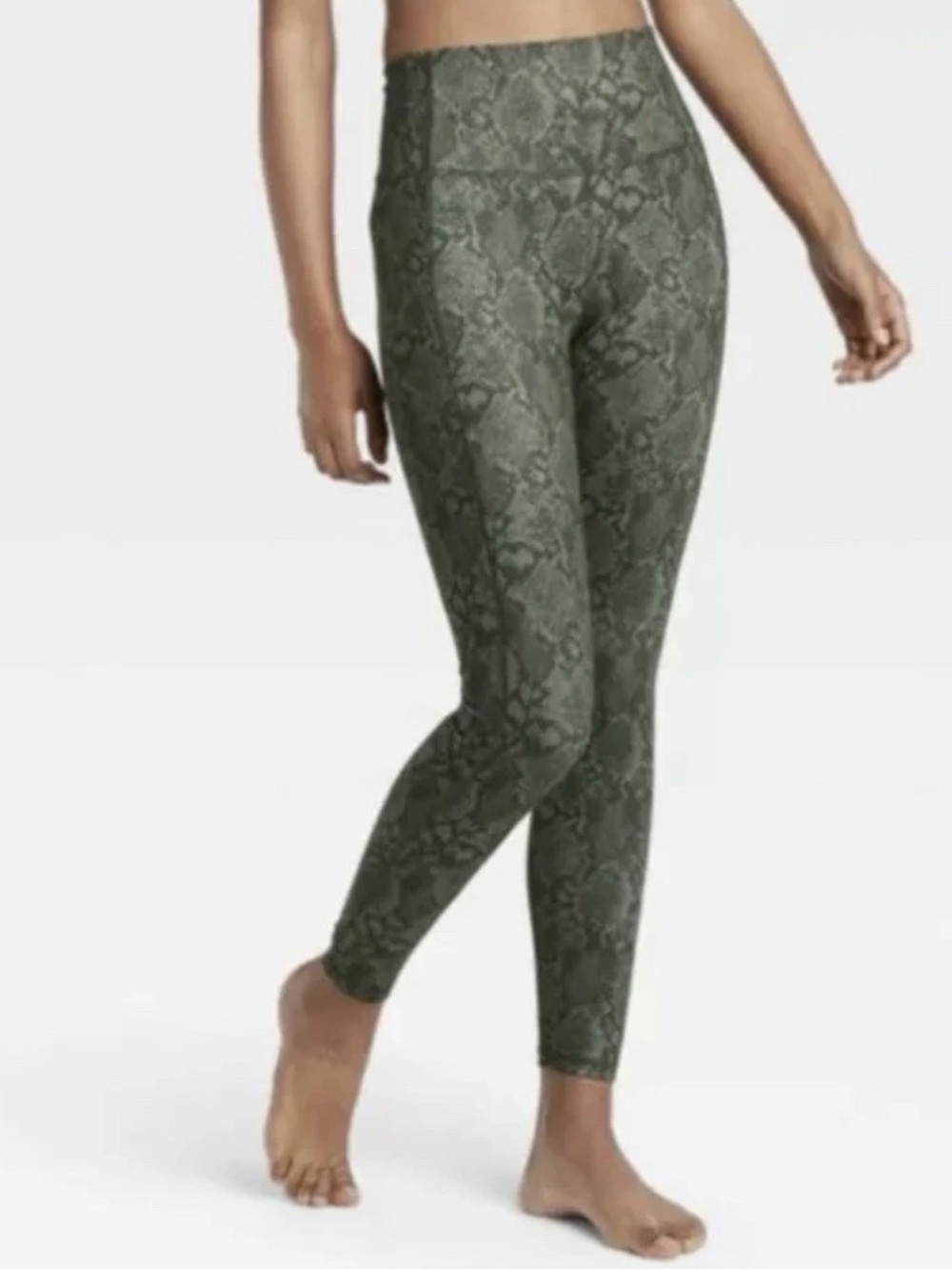 All In Motion Women's XXL Green Snakeskin Print Leggings - Picture 2 of 8